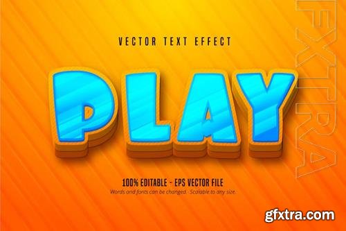 Play - Editable Text Effect, Cartoon Font Style