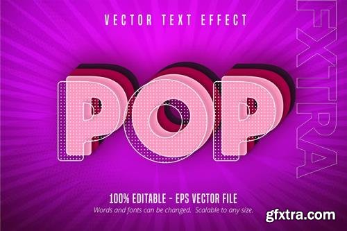 Pop - Editable Text Effect, Comic Font Style