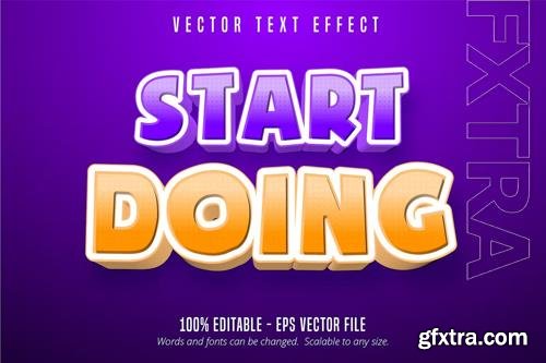 Start Doing - Editable Text Effect, Font Style