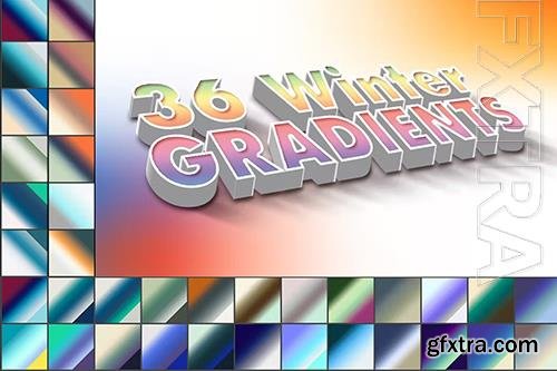 36 Winter Photoshop Gradients