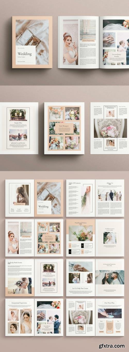 Wedding Brochure Layout 518149078