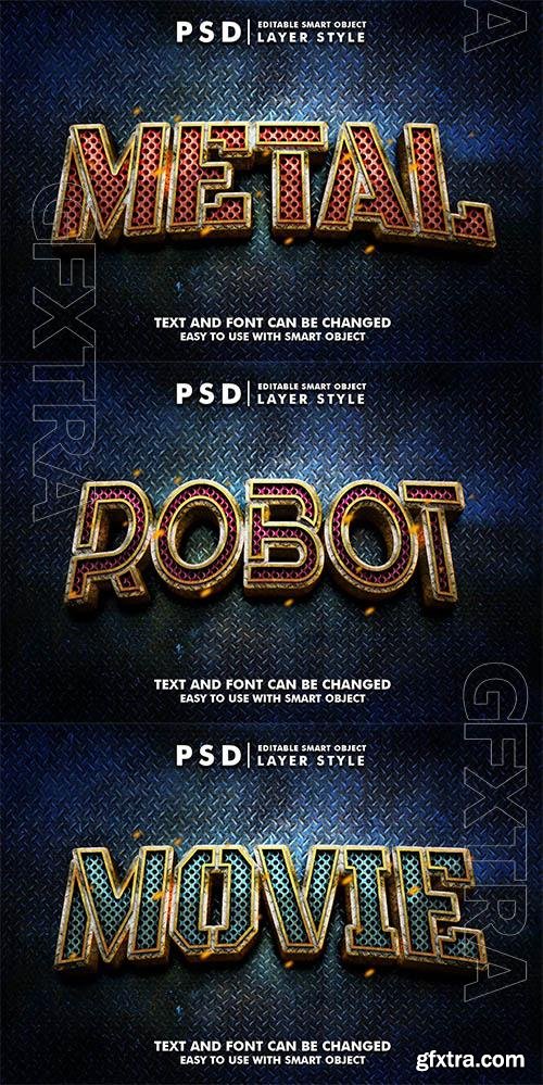 Metal Editable Psd Text Effect