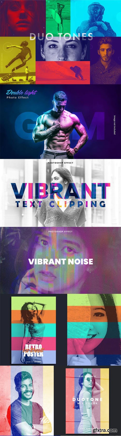 20 Awesome Vibrant Photo Effects PSD Templates