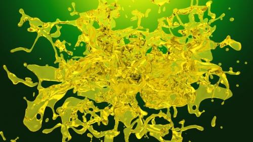 Videohive - Olive Oil Splash Collision - 42496554 - 42496554