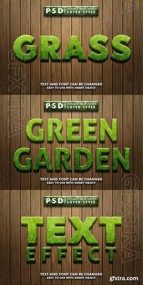 Grass Editable Psd Text Effect