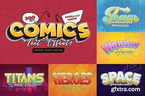 Comic book text effects