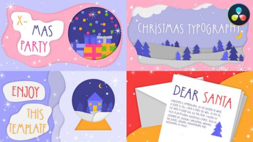 Videohive - Christmas Greetings Colorful Scenes | DaVinci Resolve - 42462599 - 42462599