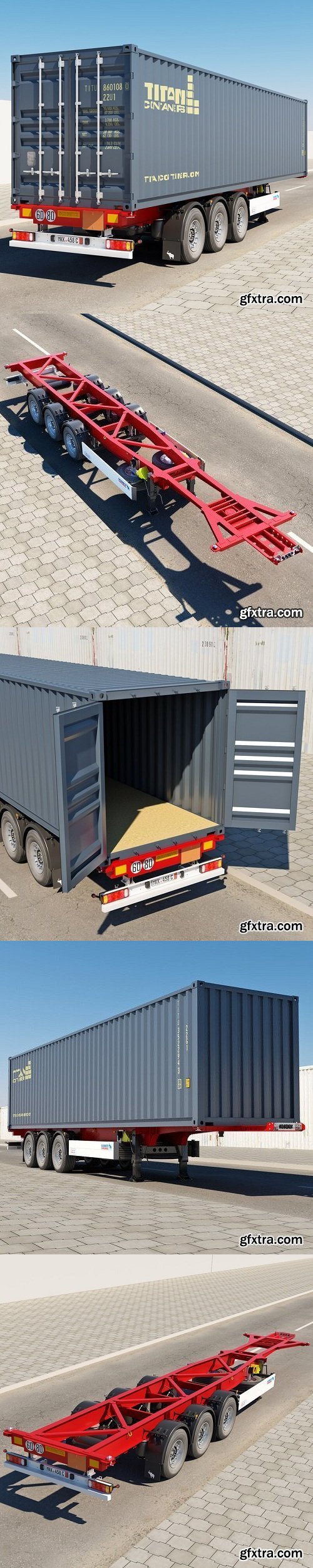 Semi-Trailer Container