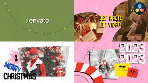 Videohive - Colorful New Year And Christmas Slideshow | DaVinci Resolve - 42538136 - 42538136