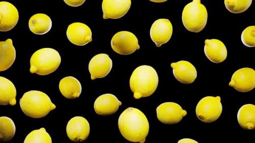 Videohive - Seamless Floating Lemons on Alpha - 42509288 - 42509288