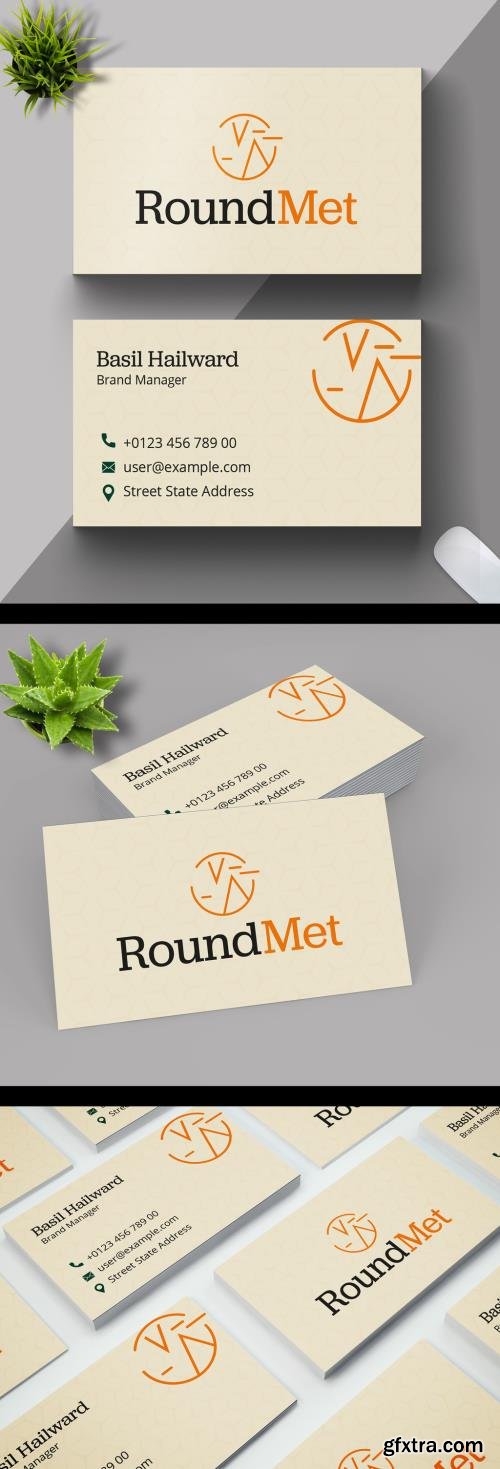 Minimalist Business Card Layout Design 518588781