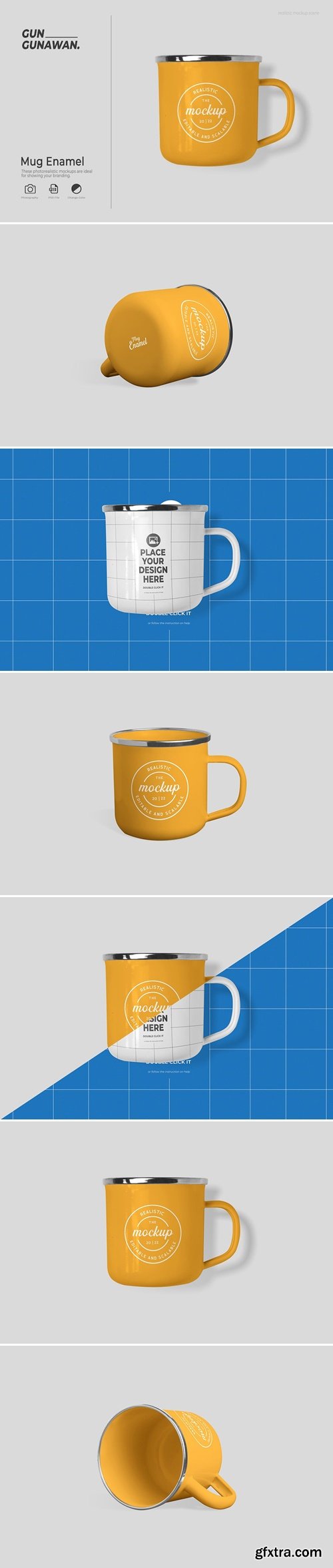 Mug Enamel Mockup KNL83KZ