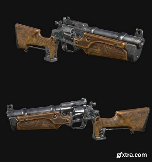 Revolver Metro Exodus 3D Model