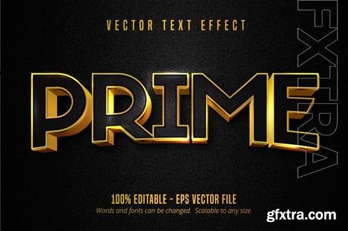 Prime - Editable Text Effect, Gold Font Style