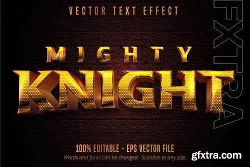 Mighty Knight - editable text effect, font style