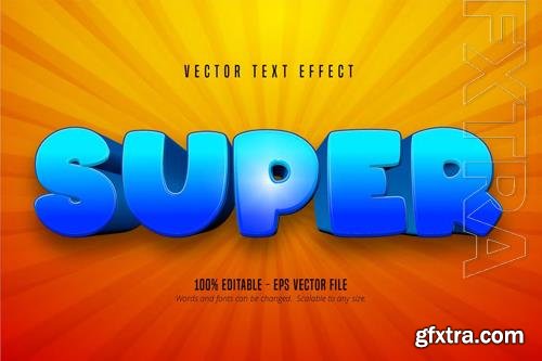 Super editable text effect, font style