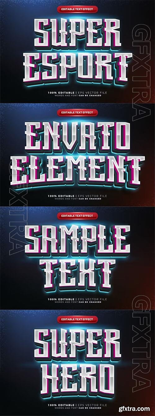 Esports team glow' text effect