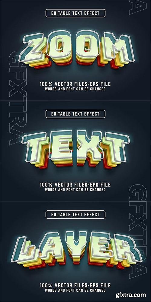 Zoom Editable Text Effect