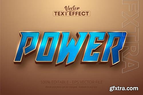 Power - Editable Text Effect, Gold Font Style vol 2