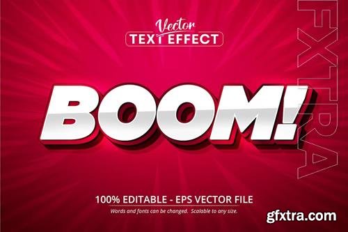 Boom - Editable Text Effect, Cartoon Font Style