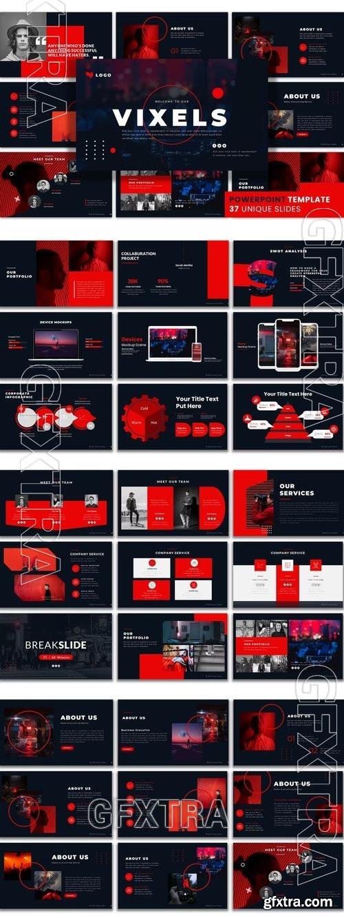 Vixels Slides - PowerPoint Presentation Template 8W6D9HH