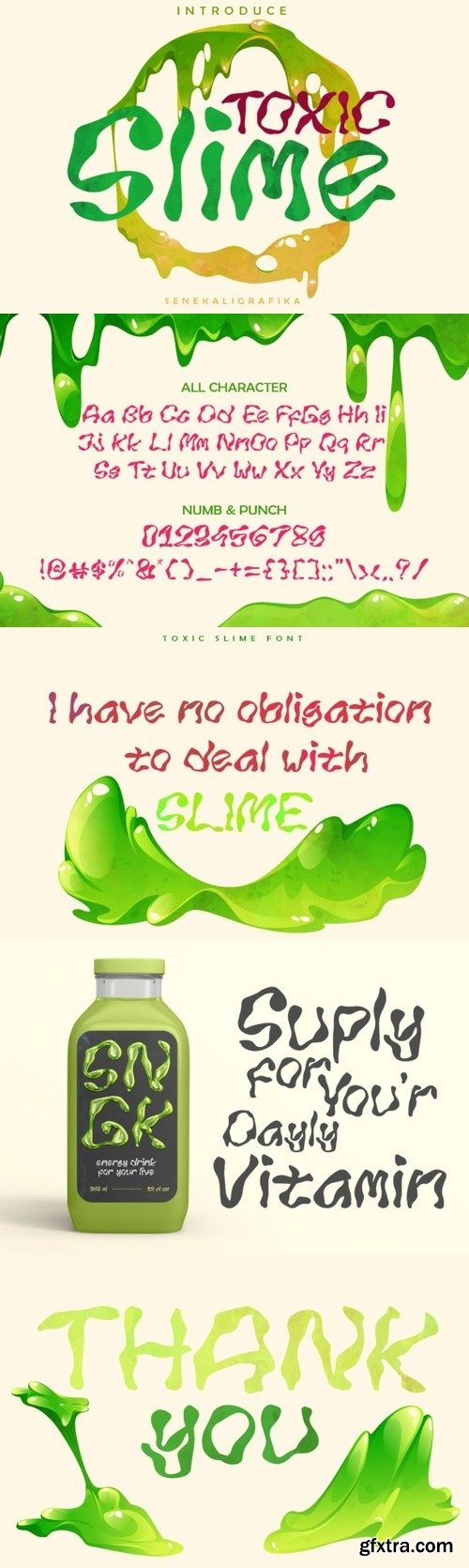 Toxic Slime Font