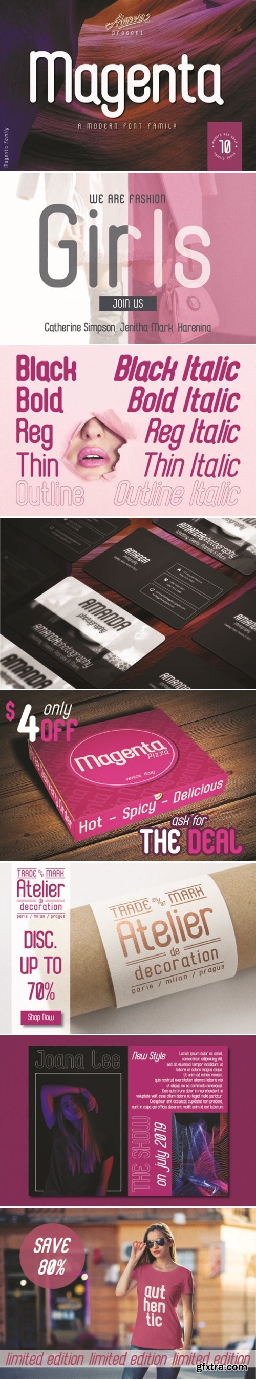 Magenta Family Font