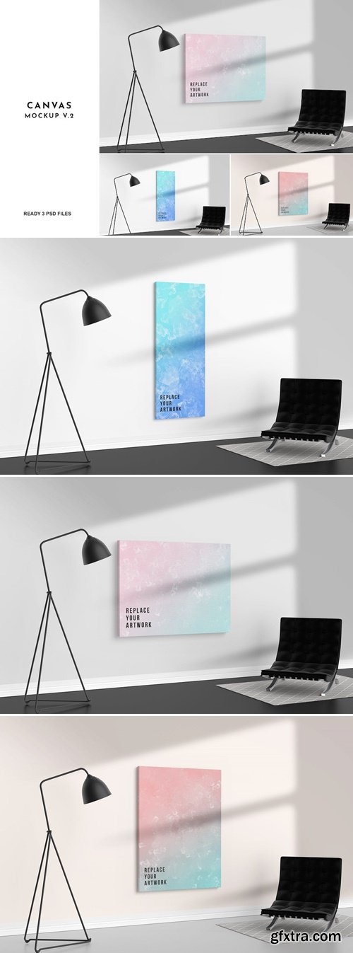 3 Psd Canvas Mockup V.2 UHAG7ME