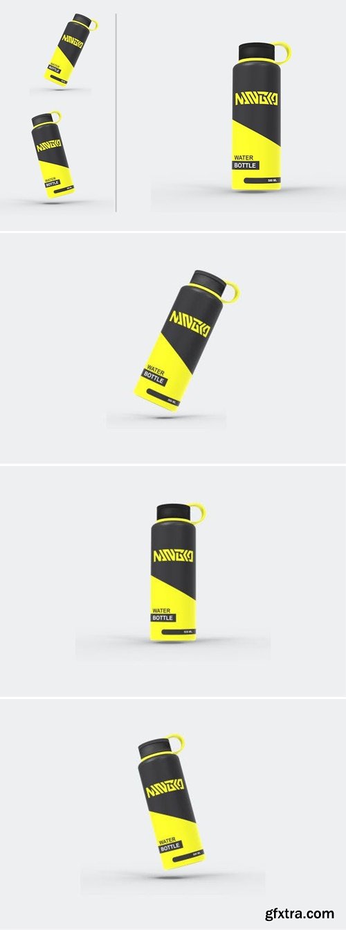 Set Sport Bottle Mockup 7GJSF6T