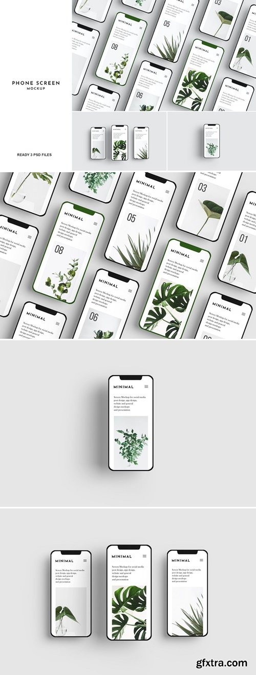 3 Psd Phone Screen Mockup KGQ49S7