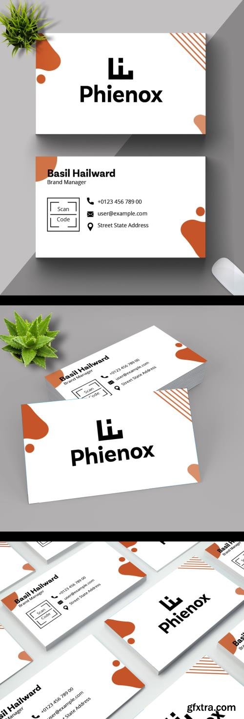 Abstract Business Card Layout 518588785