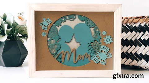 Procreate Papercut Silhouette Greeting Card For Mother’S Day