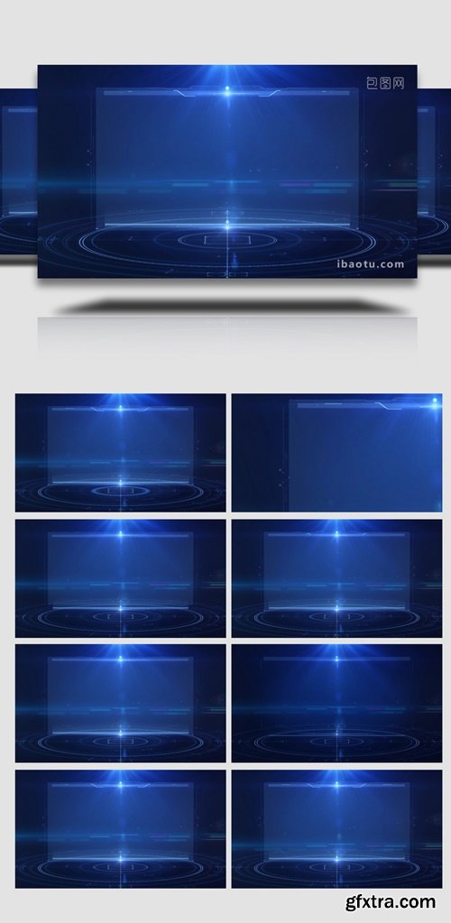 Business Technology Digital Box Particle Beam Background Video 631747