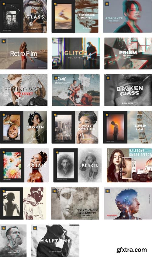 Premium PSD Effect Collections 57xPSDs