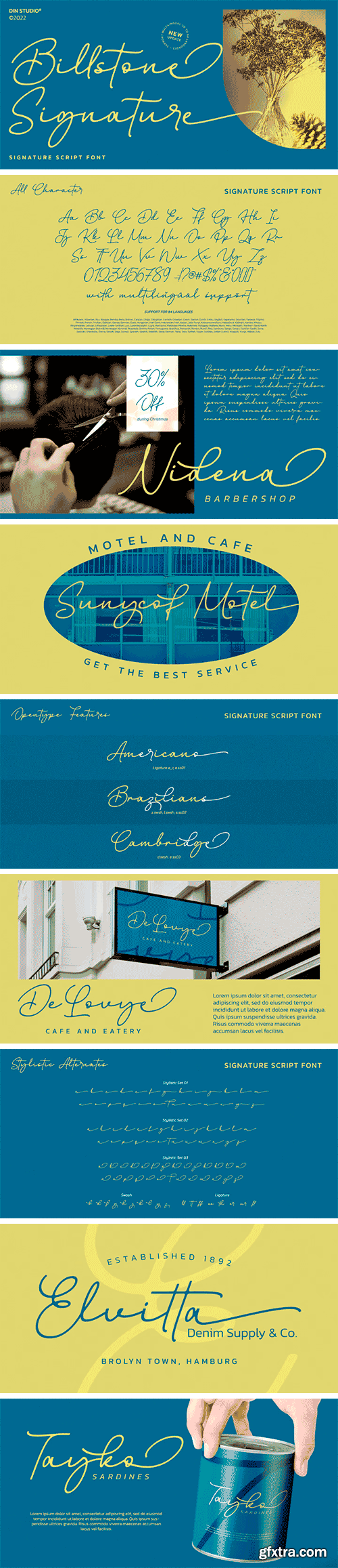 Billstone Signature Font