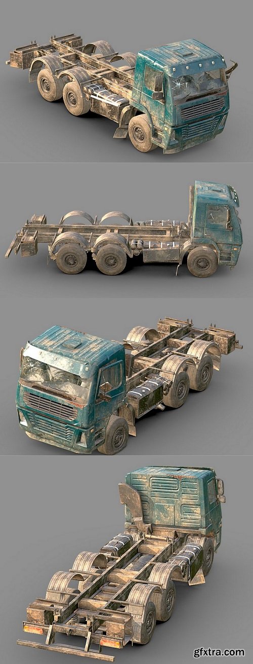 Abandoned Truck 3D Model