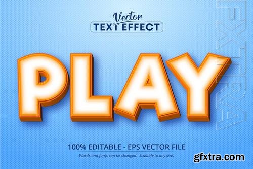 Play - Editable Text Effect, Cartoon Font Style