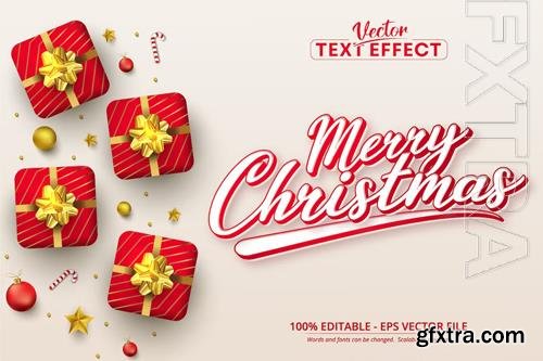 Merry Christmas - Editable Text Effect, Font Style vol 15