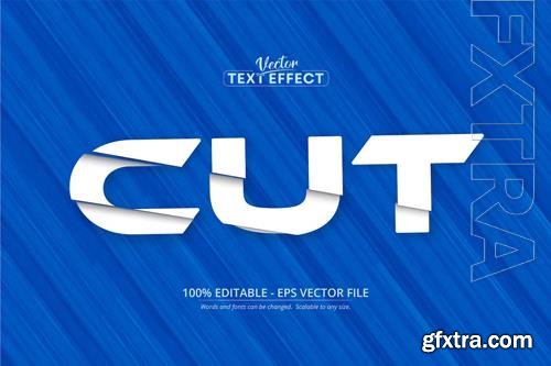 Cut Out - Editable Text Effect, Font Style