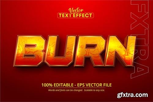 Burn - Editable Text Effect, Font Style