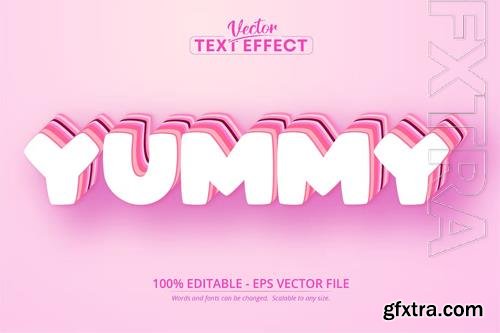 Yummy - editable text effect, font style