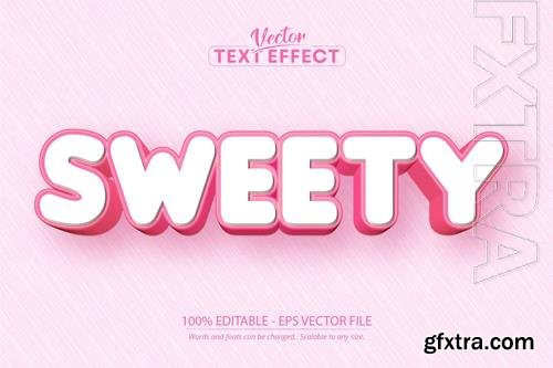 Sweety - editable text effect, font style