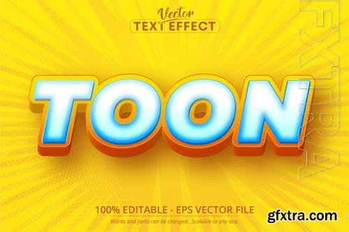 Toon - editable text effect, cartoon font style vol 3