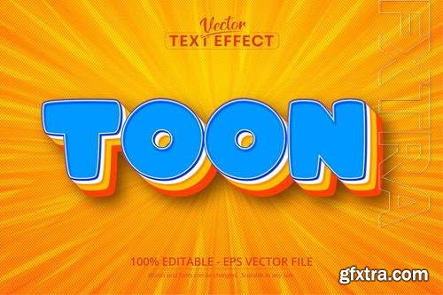 Toon - editable text effect, font style