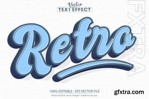 Retro - editable text effect, font style