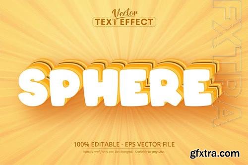 Sphere - editable text effect, font style