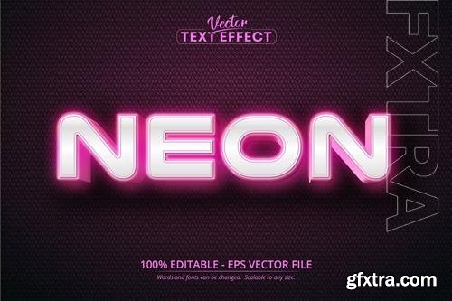 Neon - editable text effect, font style vol 2