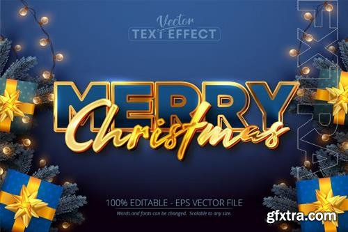 Merry Christmas - editable text effect, font style vol 19