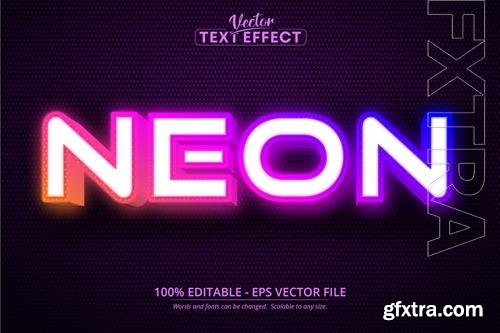 Neon - Editable Text Effect, Font Style