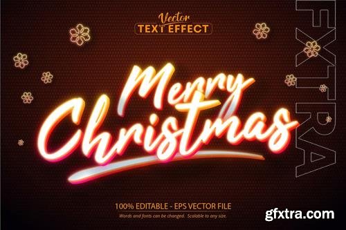 Merry Christmas - editable text effect, font style vol 20